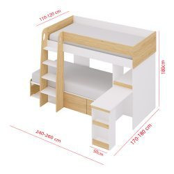 تخت خواب دو طبقه TBJ147