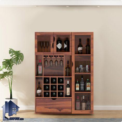 ویترین بار BTJ200 دارای قفسه و ویترین و کشو با طراحی منحصر به فرد و مدرن که میتواند تکمیل کننده هر سبک دکوراسیون باشد.