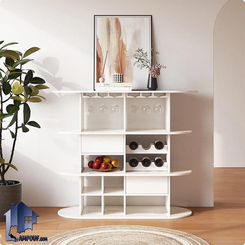 BTJ202 (5) میز بار BTJ202 با طراحی زیبا و دارای کاربرد دو منظوره که میتواند به عنوان میز و ویترین بار و یا میز قهوه ساز در آشپزخانه و پذیرایی استفاده شود.