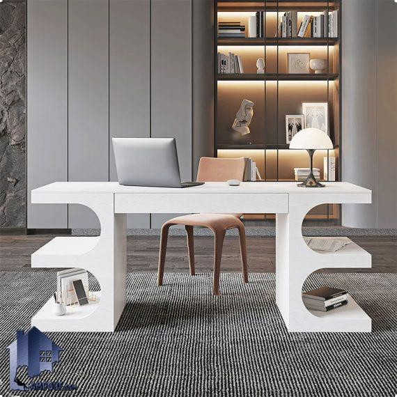 میز کار SDJ180 دارای طراحی شیک که به عنوان میز لپ تاپ و مطالعه و میز مدیریتی و یا میز منشی و پیشخوان و ... در اتاق خواب و محیط کار استفاده میشود.