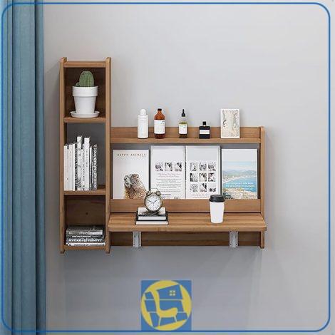 میز تحریر تاشو SDJ313 دیواری دارای مکانیزم تاشو که با طراحی زیبا به همراه شلف و قفسه و کتابخانه به صورت کمجا مورد استفاده قرار میگیرد