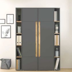 کتابخانه BCSJ121 دارای درب و قفسه که به عنوان جاکتابی خانگی و اداری در اتاق خواب و یا اتاق کار مورد استفاده قرار میگیرد.