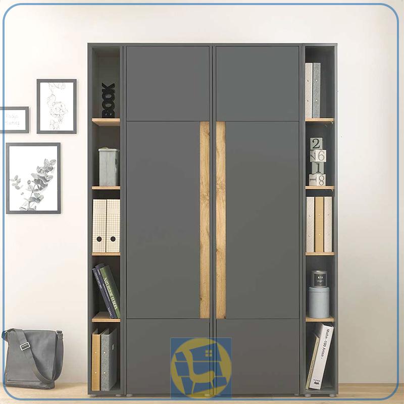 BCSJ121 (1) کتابخانه BCSJ121 دارای درب و قفسه که به عنوان جاکتابی خانگی و اداری در اتاق خواب و یا اتاق کار مورد استفاده قرار میگیرد.