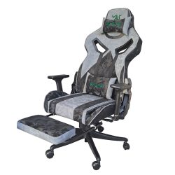 صندلی گیمینگ ESL4004 دارای مکانیزم جا پایی برای ریلکس کردن که میتواند در کنار انواع میز گیمینگ و ترید در اتاق نوجوان و بزرگسال استفاده شود.