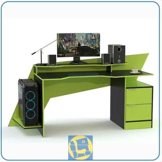 میز گیمینگ SDJ464 دارای فضای قرارگیری کیس، کشو و قفسه به همراه میز مخصوص مانیتور که به عنوان میز کامپیوتر، تحریر، ترید و میز کار استفاده میشود.