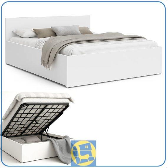 تخت خواب دو نفره جکدار DBJ225 دارای فضایی همانند صندوق در زیر تخت که می‌تواند در دو سایز کینگ و کوئین برای اتاق خواب شما تولید شود.