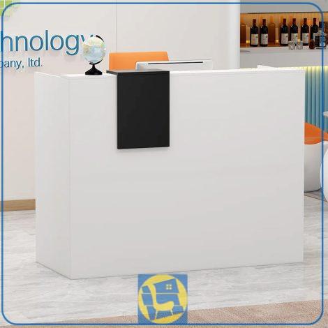 میز پیشخوان CODJ111 با طراحی شیک دارای کشو و قفسه و کمد قفل دار که به عنوان میز کانتر و میز منشی در فضا های مختلف قابل استفاده است.