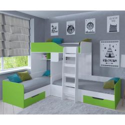 تخت خواب دو طبقه سه نفره TBJ173