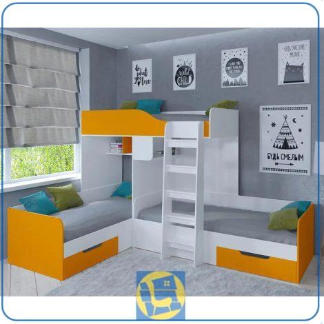 تخت خواب دو طبقه سه نفره TBJ173