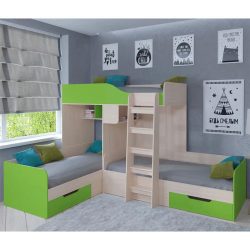 تخت خواب دو طبقه سه نفره TBJ173