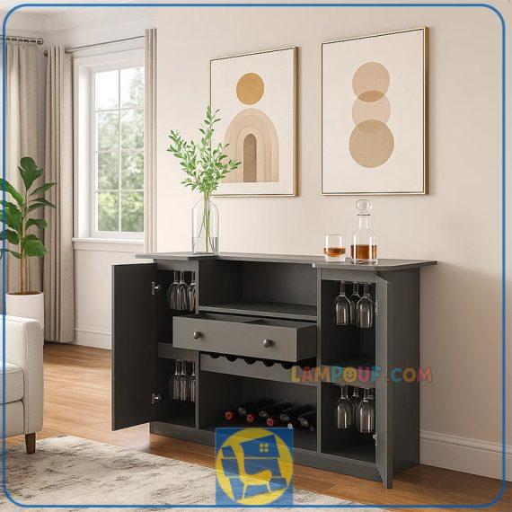 میز بار BTJ213 قابل استفاده در فضا های مختلف در آشپزخانه و پذیرایی و کافی شاپ به عنوان میز پذیرایی که به عنوان میز کانتر نیز قابل استفاده است.