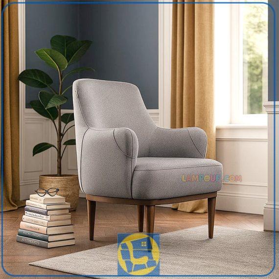 صندلی راحتی CoRA106 به صورت مبل تک نفره با طراحی کلاسیک که میتواند در فضا های مختلف خانگی و اداری برای چیدمان دکوراسیون استفاده شود.