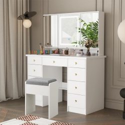 میز آرایش لامپ دار DJ744