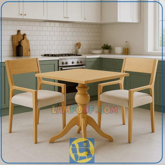 ست میز نهارخوری دونفره DTB127 با طراحی بسیار زیبا مناسب برای استفاده در آشپزخانه و پذیرایی و سالن های غذاخوری مانند کافه و رستوران است.