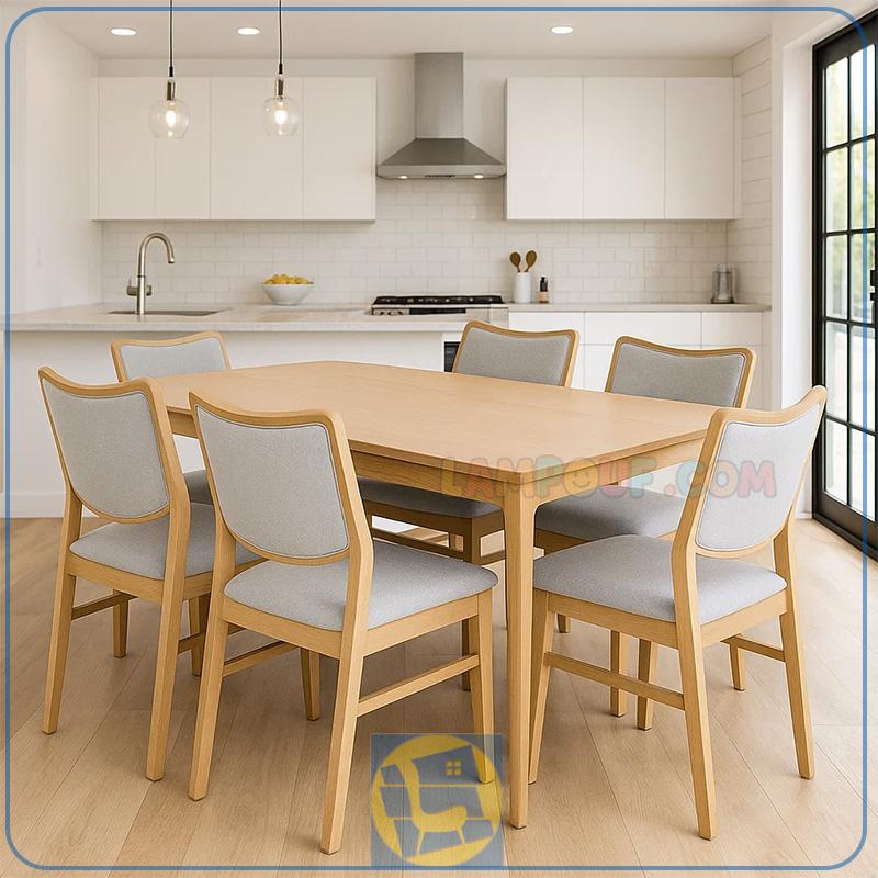 DTB128 (1) ست میز نهارخوری DTB128 با طراحی مدرن که میتواند برای محیط های مختلف مانند آشپزخانه و پذیرایی و رستوران و کافه ها مورد استفاده قرار بگیرد.