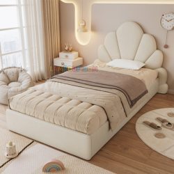 تخت خواب یک نفره SBRo420 یکی از خاصترین محصولات مجموعه دکوراسیون لمپاف است که با طراحی منحصربهفرد تاج خود جلوهای کاملاً متفاوت به اتاق خواب شما میبخشد.