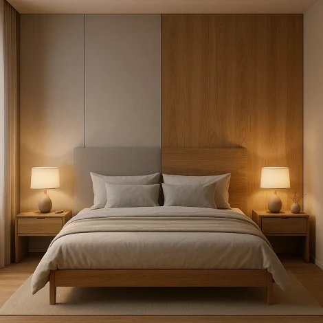 تخت خواب دو نفره MDF یا چوبی