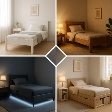 8 مدل تخت یک نفره جدید که در سال 2025 ترند شده‌اند