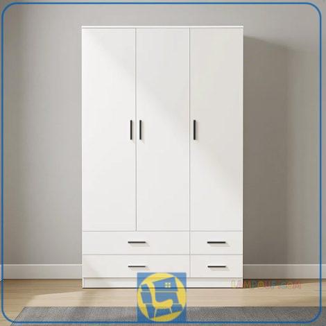 کمد جالباسی LHJ360 دارای میله آویز لباس و کشو که به عنوان کمد دیواری برای نظم دهی لباس ها در اتاق خواب نوجوان و بزرگسال استفاده می‌شود.