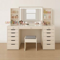 میز آرایش لامپ دار DJ752