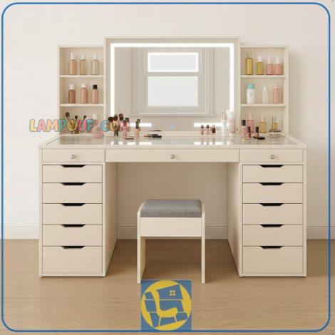 میز آرایش لامپ دار DJ752