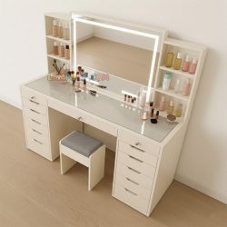 میز آرایش لامپ دار DJ752