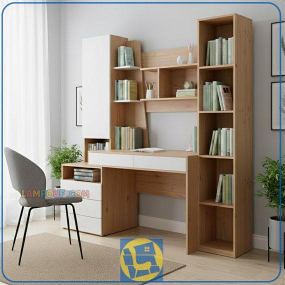 میز تحریر SDJ506 دارای قفسه و کتابخانه و کمد و همچنین کشو که می‌تواند تمام نیاز های این میز کار یا میز کامپیوتر و یا میز لپ تاپ را فرآهم کند.