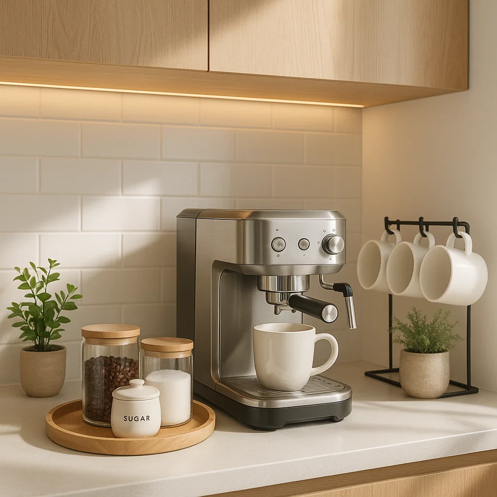 🛋 ۱۰ ایده شیک برای طراحی کافی بار روی کابینت آشپزخانه